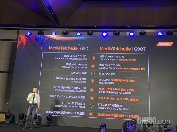 聯發科G90T支撐6400萬像素攝像頭