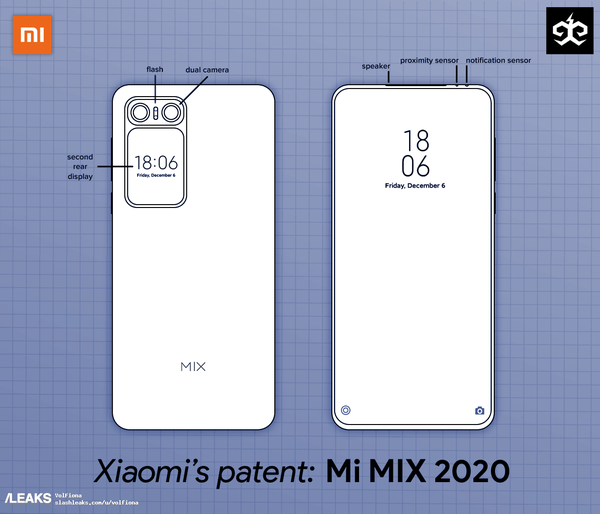 小米MIX 2020專利圖